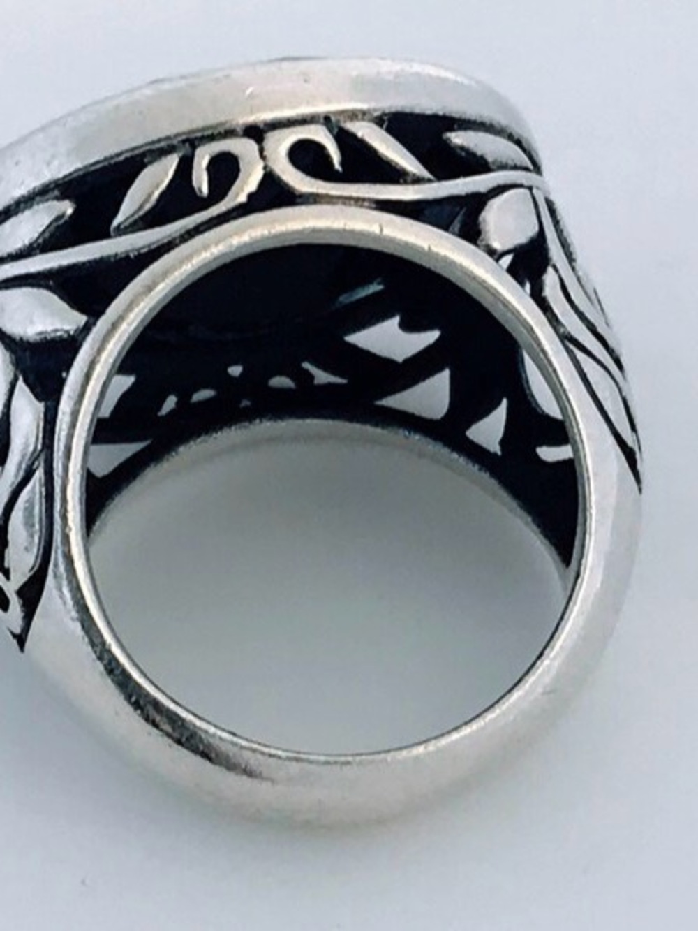 Silpada Sterling Silver Faceted Black Onyx Oval Ring - Picture 5 of 5